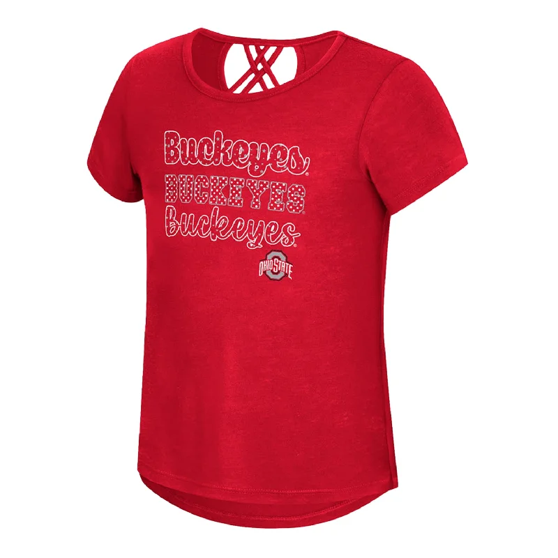 Girls Ohio State Buckeyes Strappy Back T-Shirt Adventure