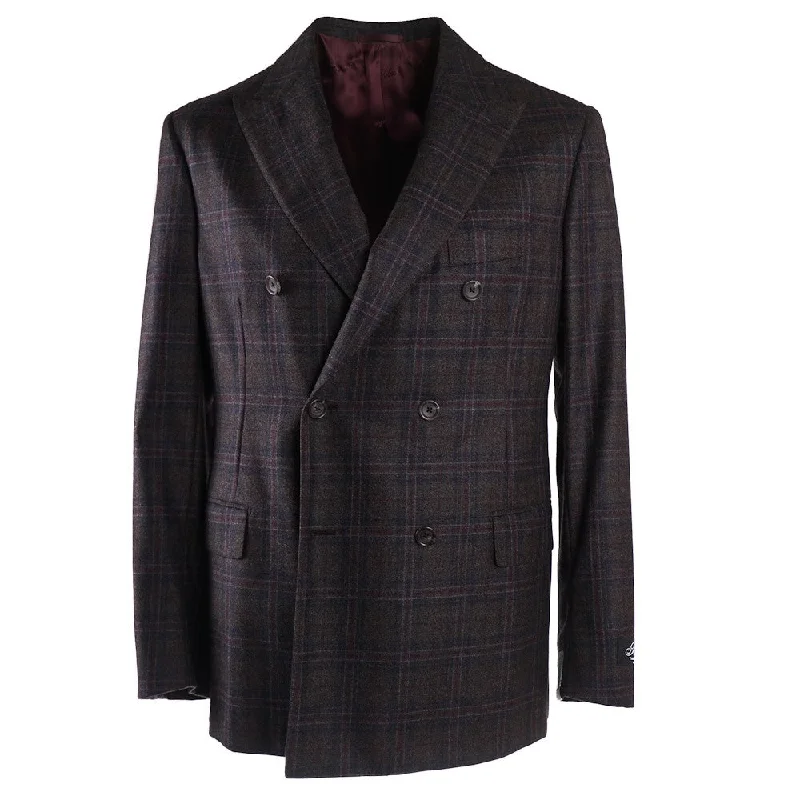 Belvest Windowpane Check Wool Sport Coat Dapper Men's Bow