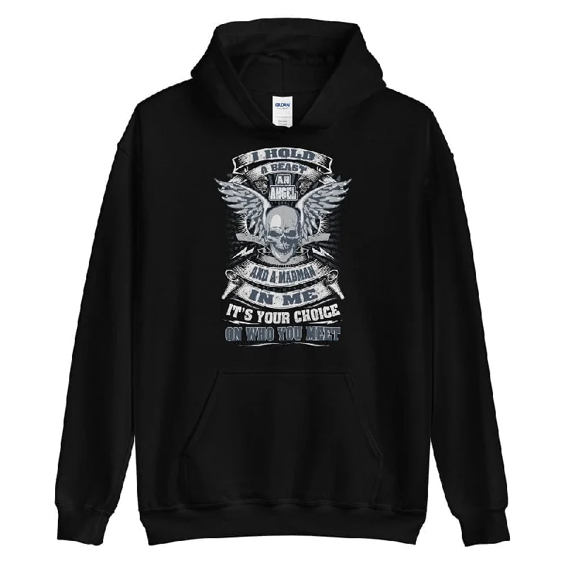 I Hold A Beast - Skull Hoodie - up to 5XL Confident Men's Power