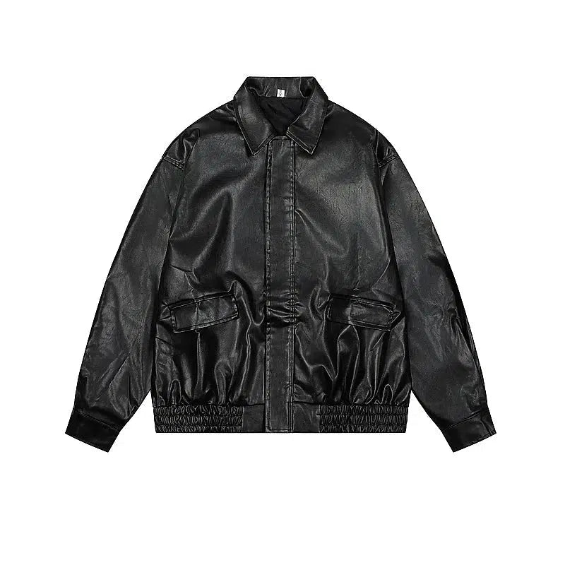 Classic Leather Bomber Jacket Adventure