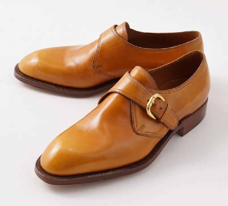 Silvano Lattanzi Monk Strap in Golden Tan Confident Men's High