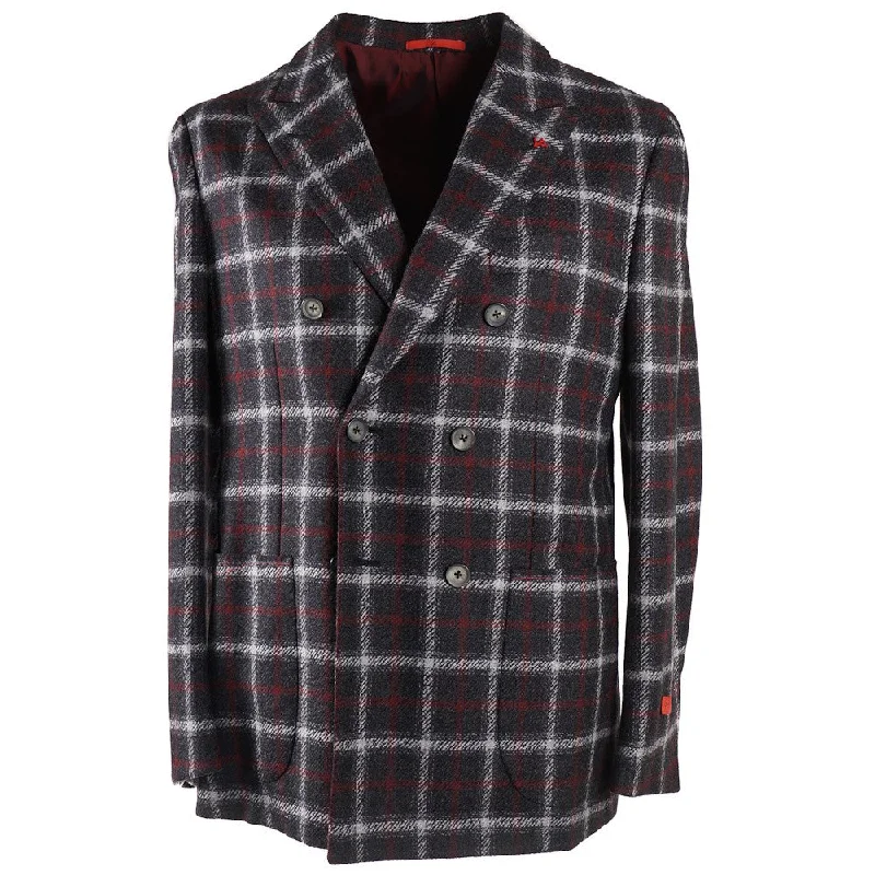 Isaia Wool and Cashmere Sport Coat Cozy Men's Sherpa