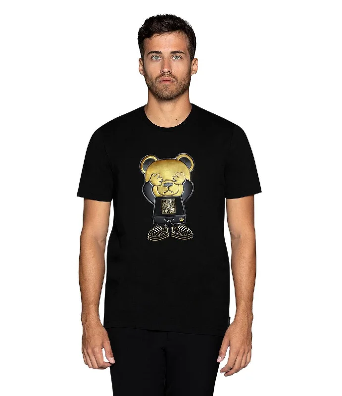 CARSON-18T QR TEDDY BLACK T-SHIRT [Size S/2] Modern Men's Tech