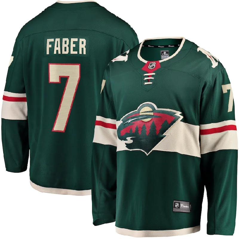 Brock Faber Minnesota Wild Green Fanatics Breakaway Replica Jersey Sporty Men's Tennis