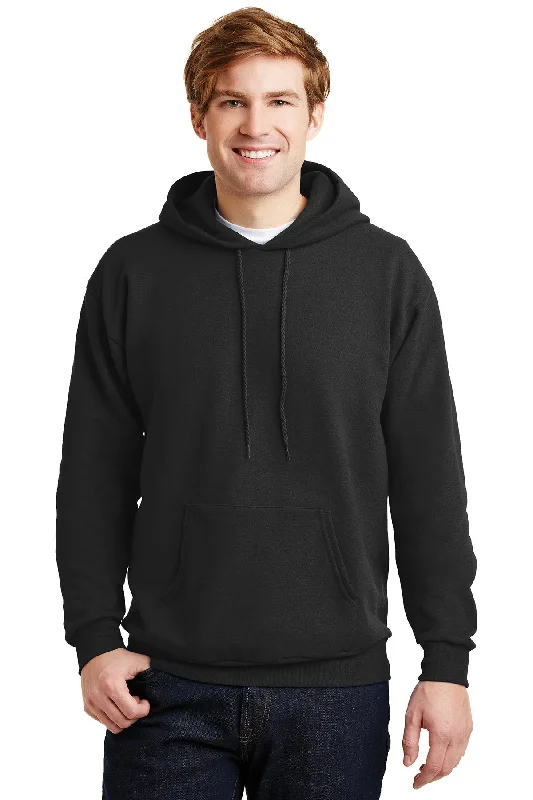 Hanes Ecosmart Pullover Hooded Sweatshirt P170 Black Bohemian Men's Free