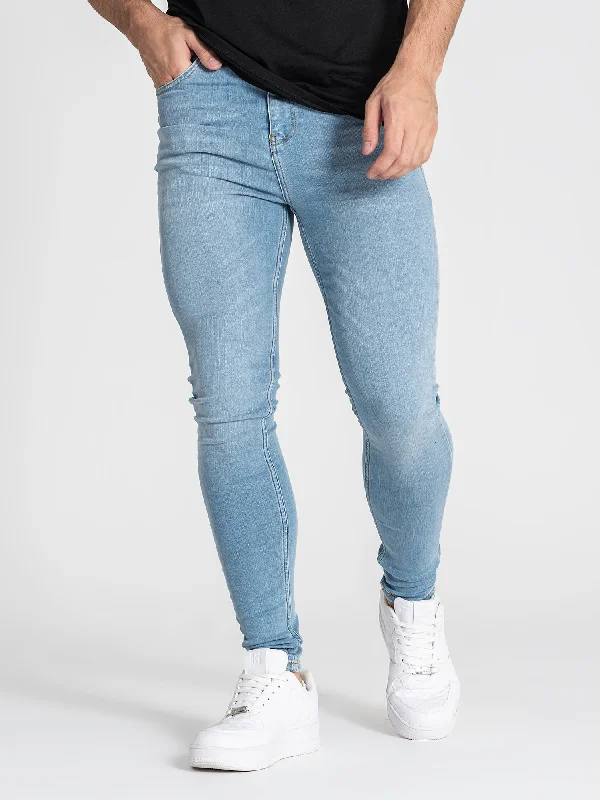 Light Blue Core Skinny Jeans Traditional Men's Country