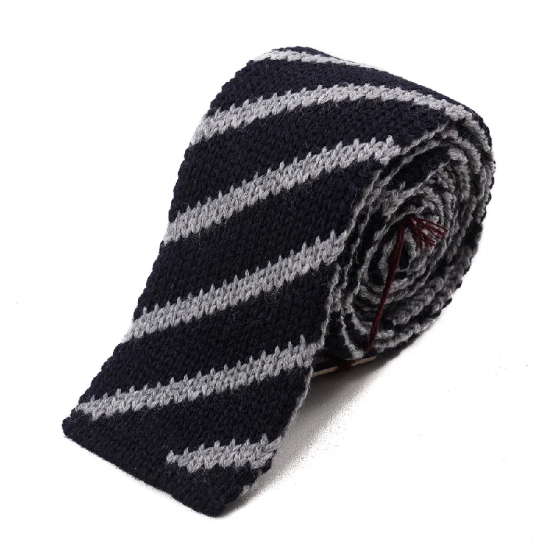 Roda Reversible Knit Wool Tie Sporty Men's Tennis