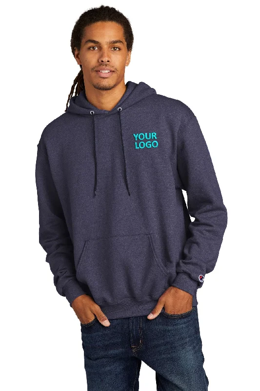 Champion Eco Fleece Pullover Hoodie, Navy Heather Dynamic Men's High