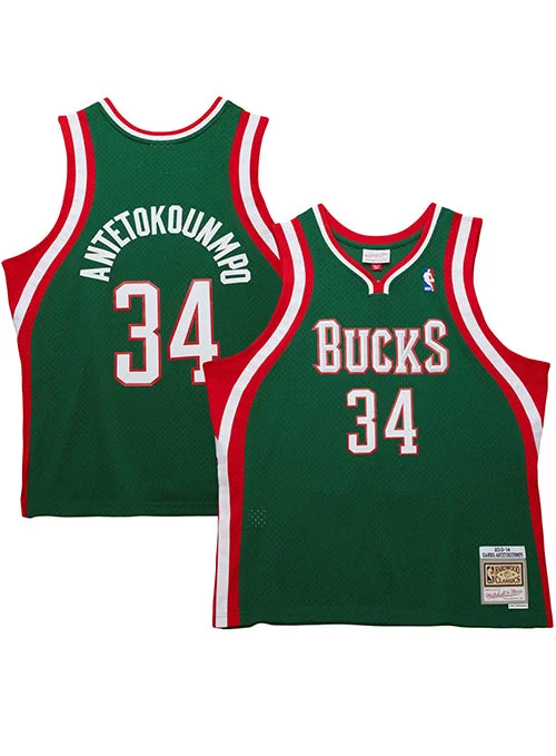 Mitchell & Ness HWC '13 Giannis Antetokounmpo Milwaukee Bucks Swingman Jersey Lumberjack