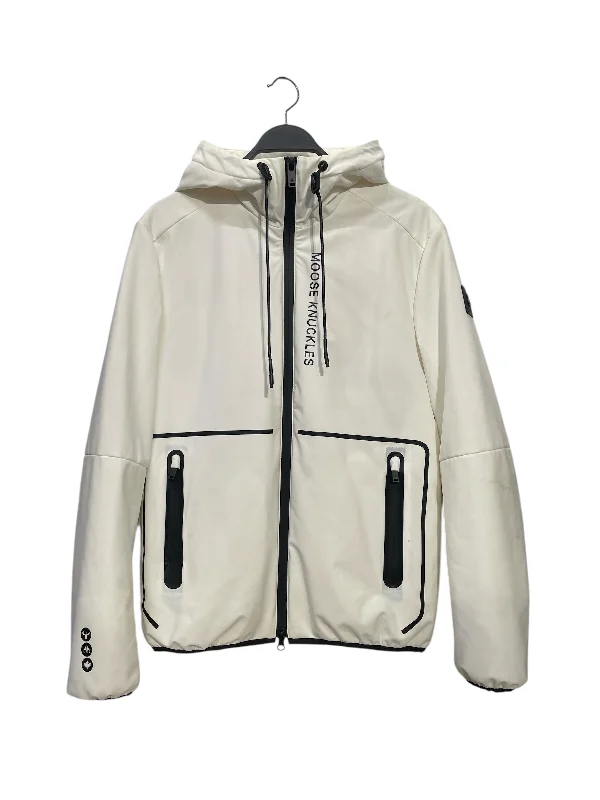 MOOSE KNUCKLES/Puffer Jkt/M/Nylon/WHT/ Dynamic Men's Moto