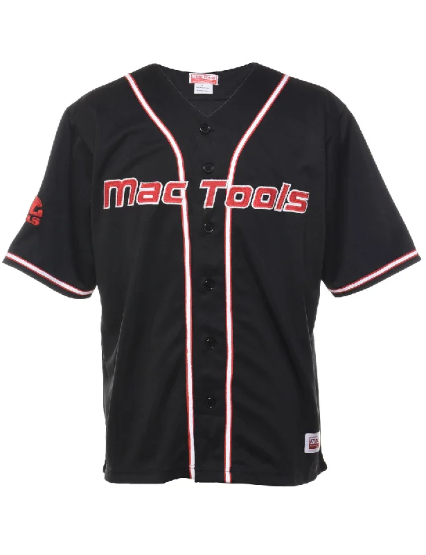 Embroidered Mac Tools Black & Red Jersey  - L Dynamic Men's High