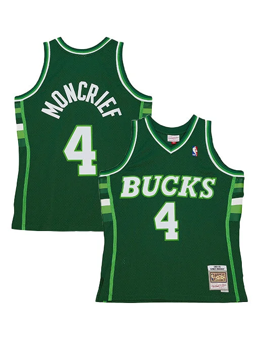 Mitchell & Ness HWC '88 Sidney Moncrief Milwaukee Bucks Swingman Jersey Earthy Men's Sustainable 