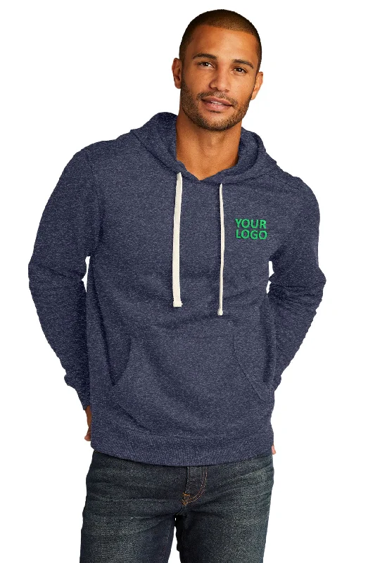 District Re-Fleece Full-Zip Hoodies, Heathered Navy British Gentleman Style