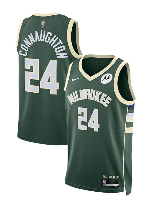 Nike 2022 Icon Edition Pat Connaughton Milwaukee Bucks Swingman Jersey Practical Men's Quick