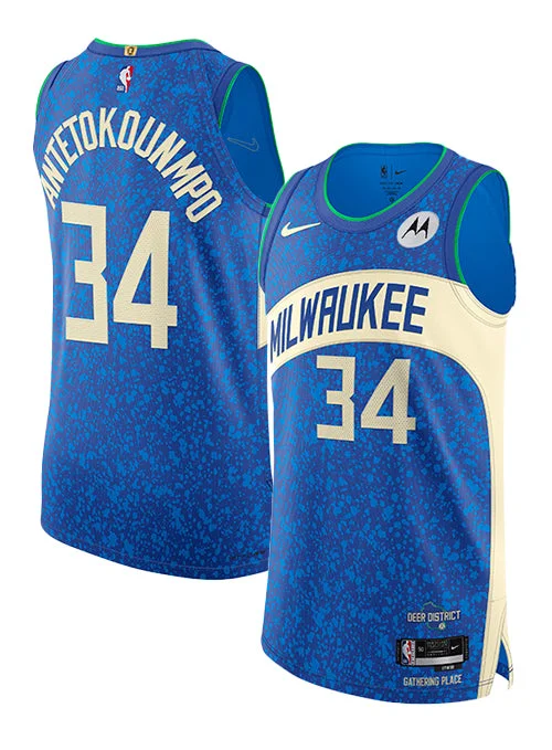 Nike 2023-24 City Edition Giannis Antetokounmpo Milwaukee Bucks Authentic Jersey Business