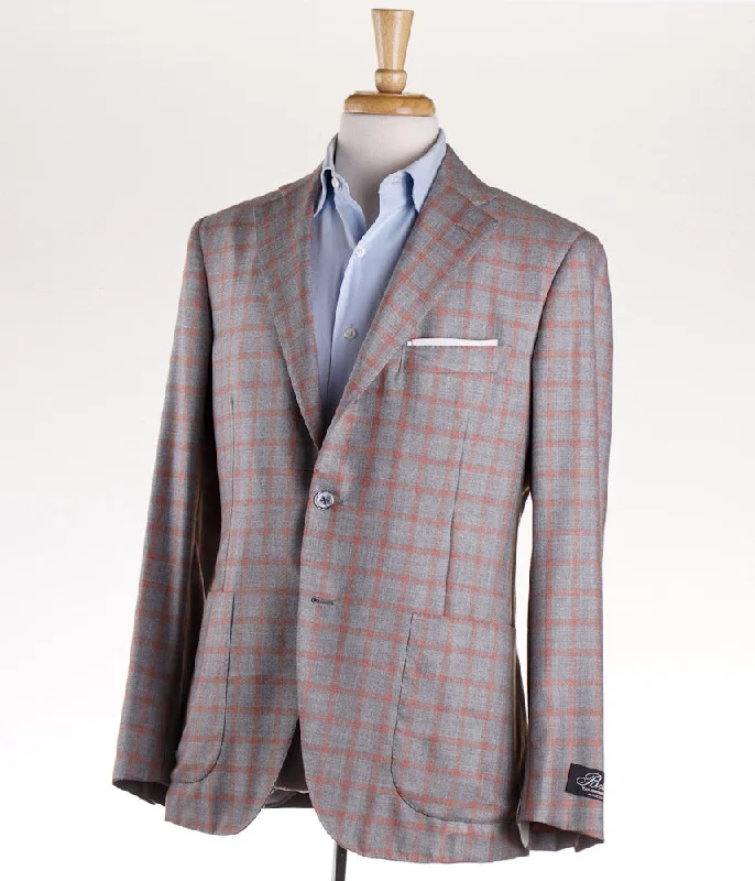 Belvest Gray Check Cashmere-Silk Sport Coat Lumberjack