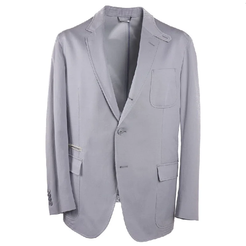 Ermenegildo Zegna Cotton and Silk Blazer Cool Men's Distressed