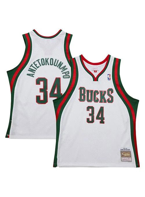 Mitchell & Ness HWC '13 Giannis Antetokounmpo Milwaukee Bucks Swingman Jersey Refined Men's European