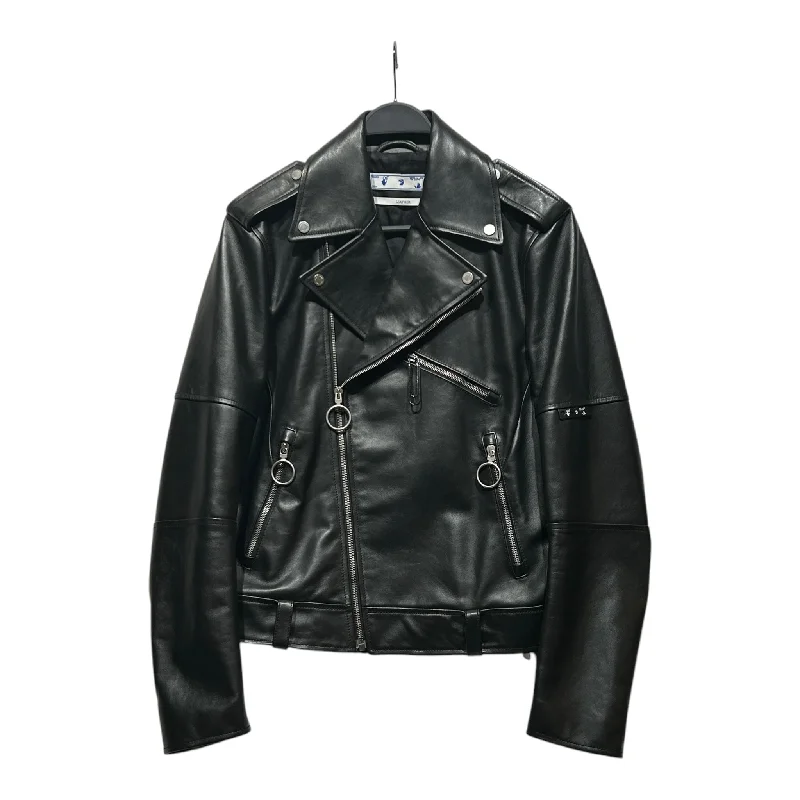 OFF-WHITE/Jacket/M/Leather/BLK/ Hip Men's Urban