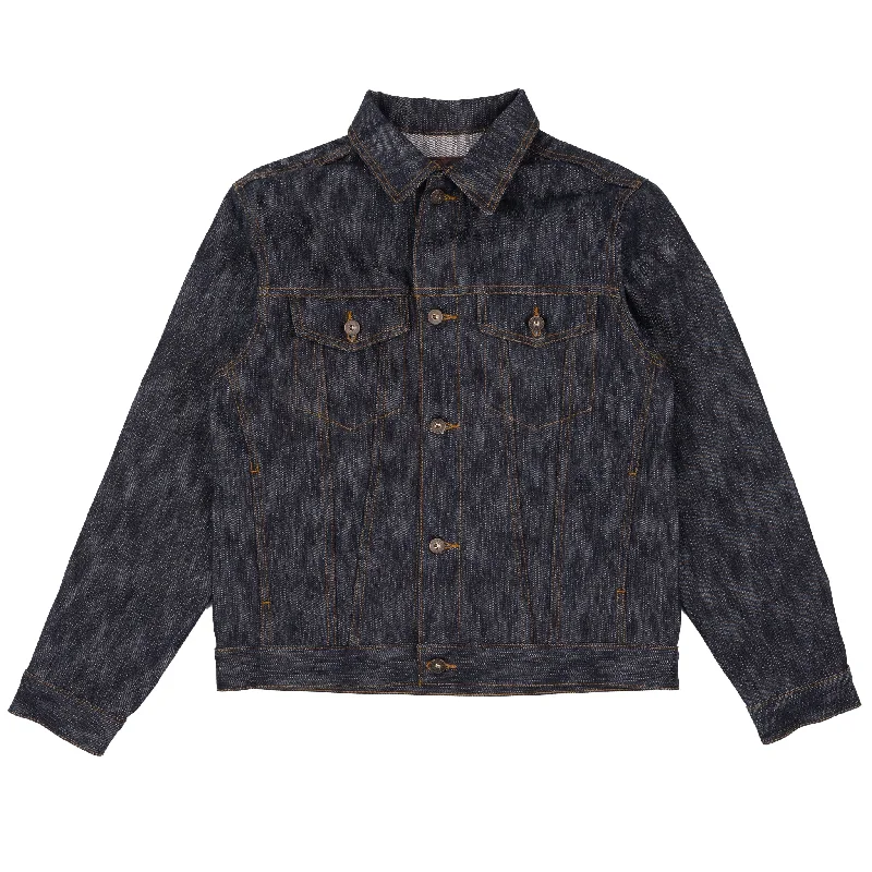 Denim Jacket - Sakura Slub Selvedge Elegant Men's Cashmere