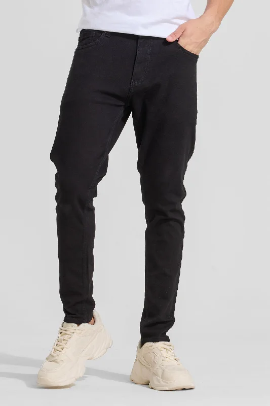 Black Skinny Fit Jeans Bold Men's Animal