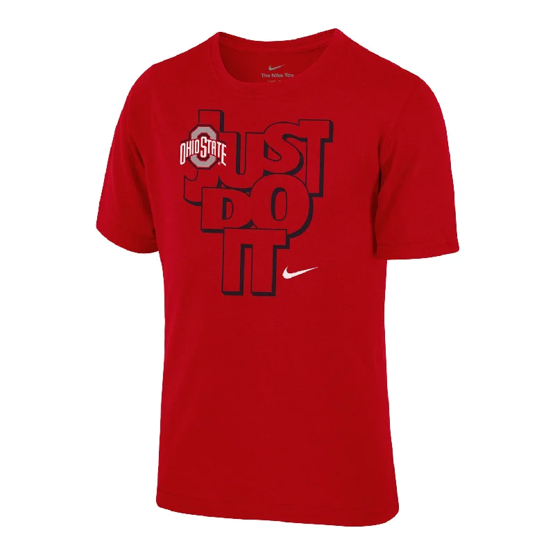 Youth Ohio State Buckeyes Nike Just Do It Scarlet T-Shirt Earthy Men's Hemp