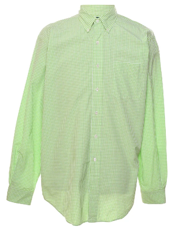 Ralph Lauren Gingham Checked Shirt - L Edgy Men's Punk