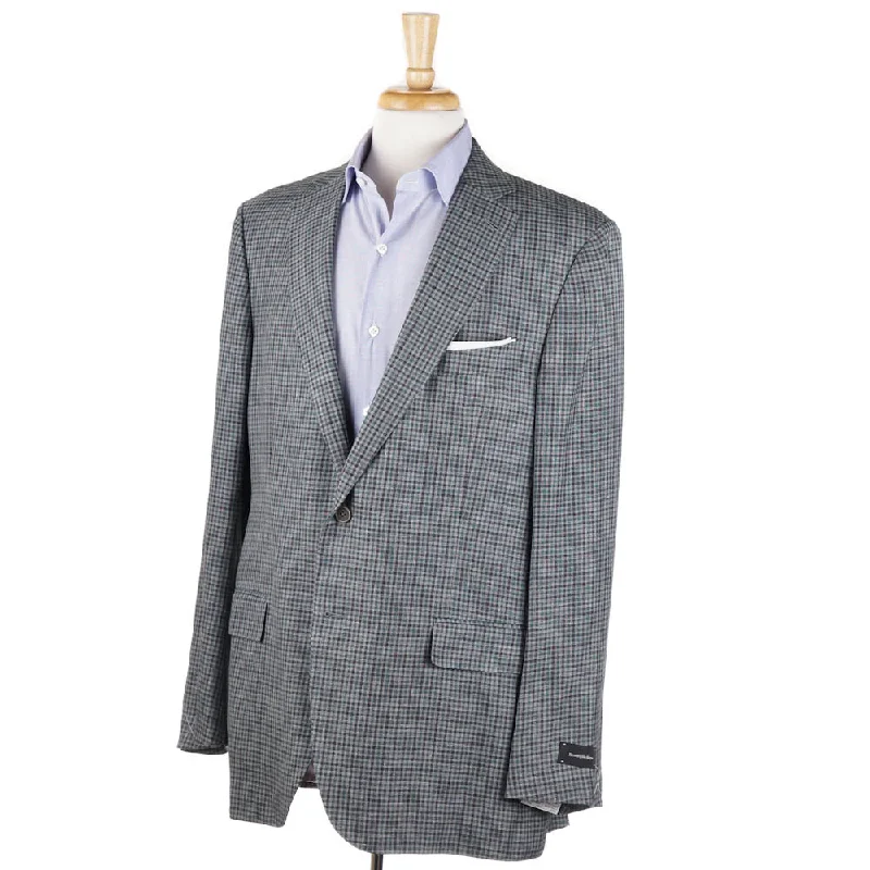 Ermenegildo Zegna Crossover Wool-Linen Sport Coat Elegant Men's Cashmere