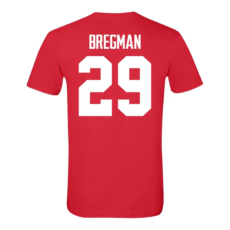 Ohio State Buckeyes #29 Mason Bregman Student Athlete Men's Lacrosse T-Shirt Street