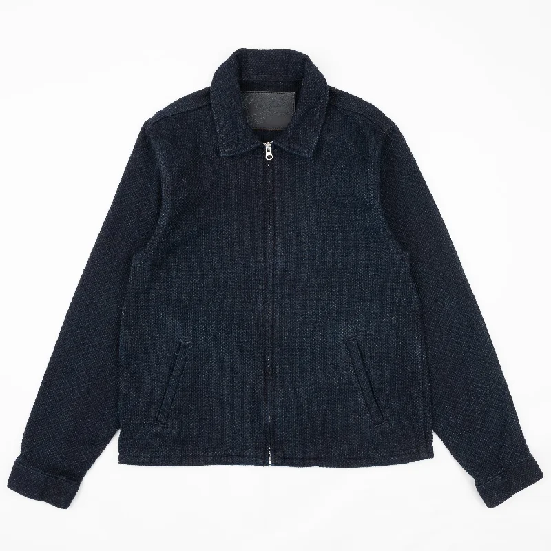 Zip Chore Coat - Indigo Sashiko Adventure