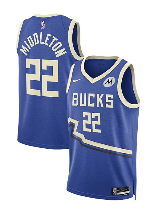 Nike 2024-25 City Edition Khris Middleton Swingman Jersey Masculine Men's 