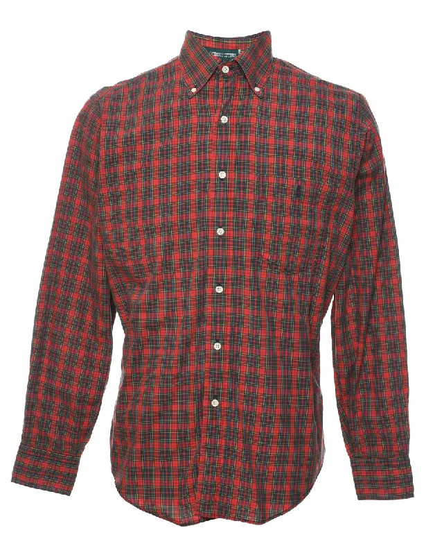 Bill Blass Checked Shirt - M Tough Men's Military