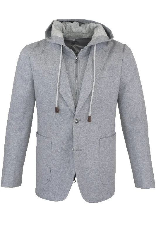 Alberto Zimni Hybrid Sport Coat - Gray Cozy Men's Winter