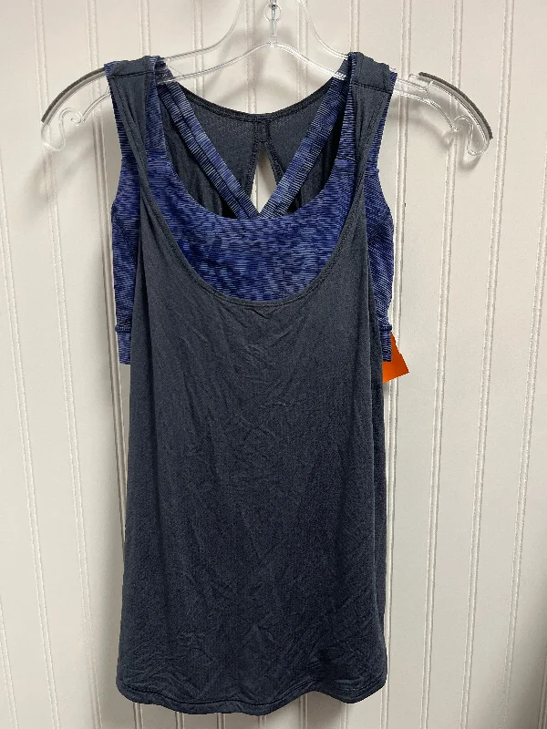 Athletic Tank Top By Lululemon In Blue & Grey, Size: S Beach