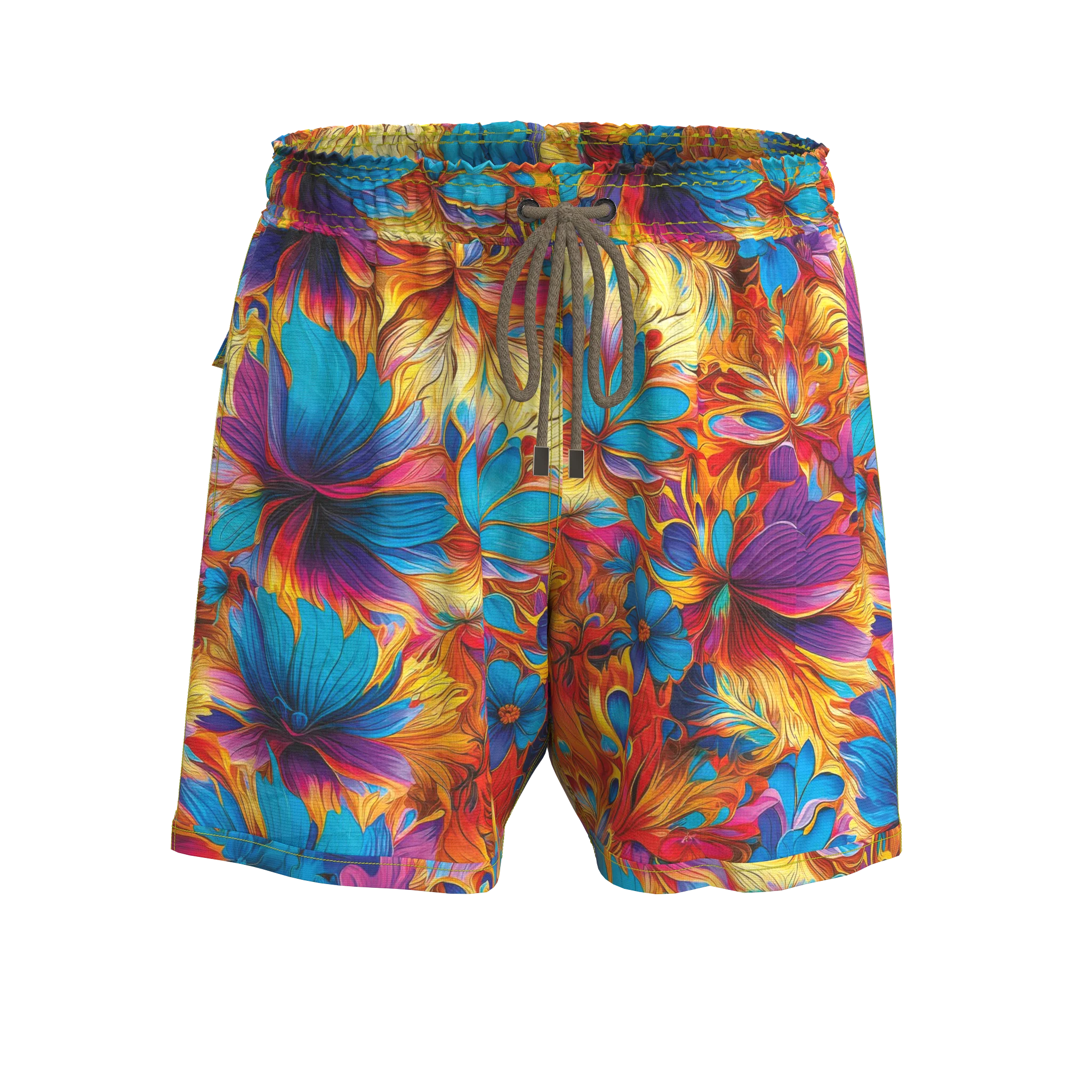 MEN NEON SHORTS 2457p3 Masculine Men's Thick