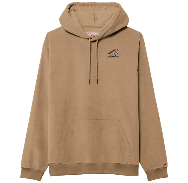 Men's Avalon Cord Hoodie - Khaki Bold Men's Animal