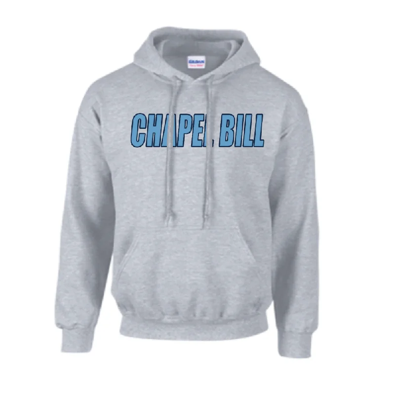 Grey Chapel Bill Adult Hoodie by Shrunken Head Bohemian Men's Free