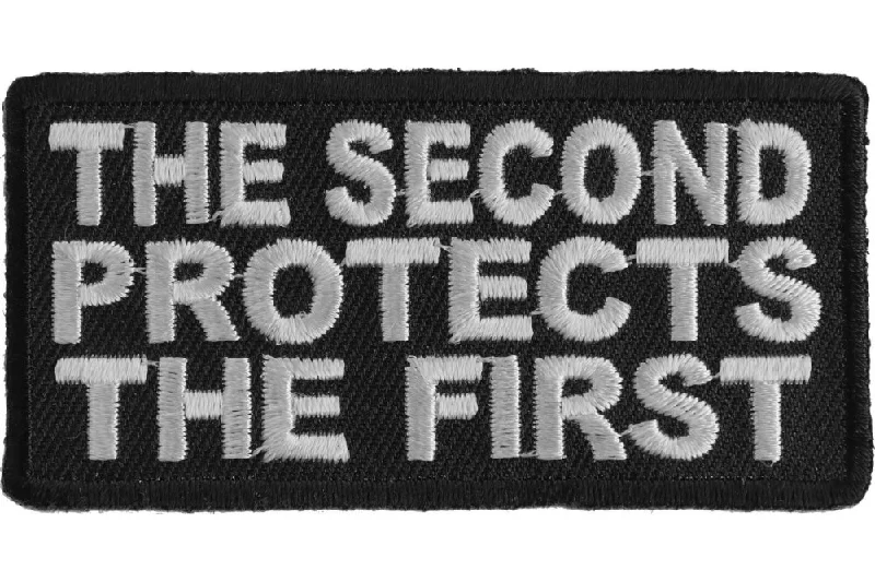 The Second Protects The First Patch Polished Men's Silk