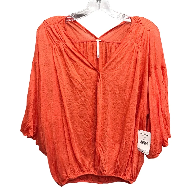 Top Ls By Free People In Orange, Size:M Practical Men's Multi