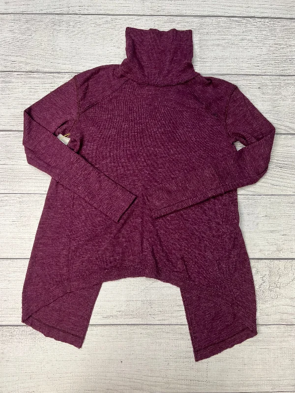 Top Long Sleeve By Free People In Purple, Size: S Cozy Men's Winter