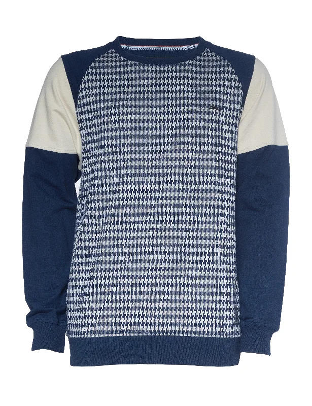 Meyer | Jacquard Knit Color Block Crew Unique Men's Upcycled