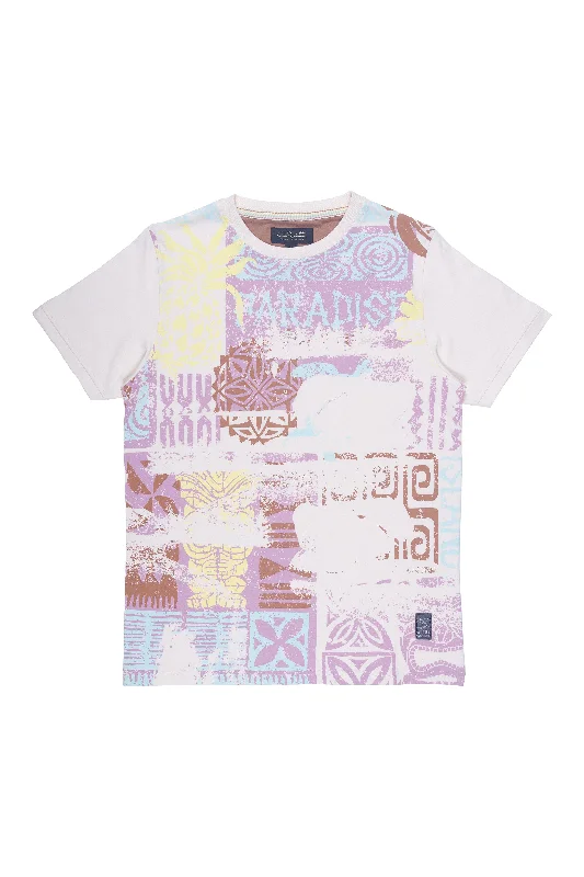 Darren | Men's Graphic Print Crew Neck Tee Earthy Men's Hemp