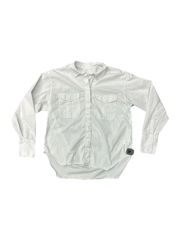 Top Long Sleeve By Good American In White, Size: L Business