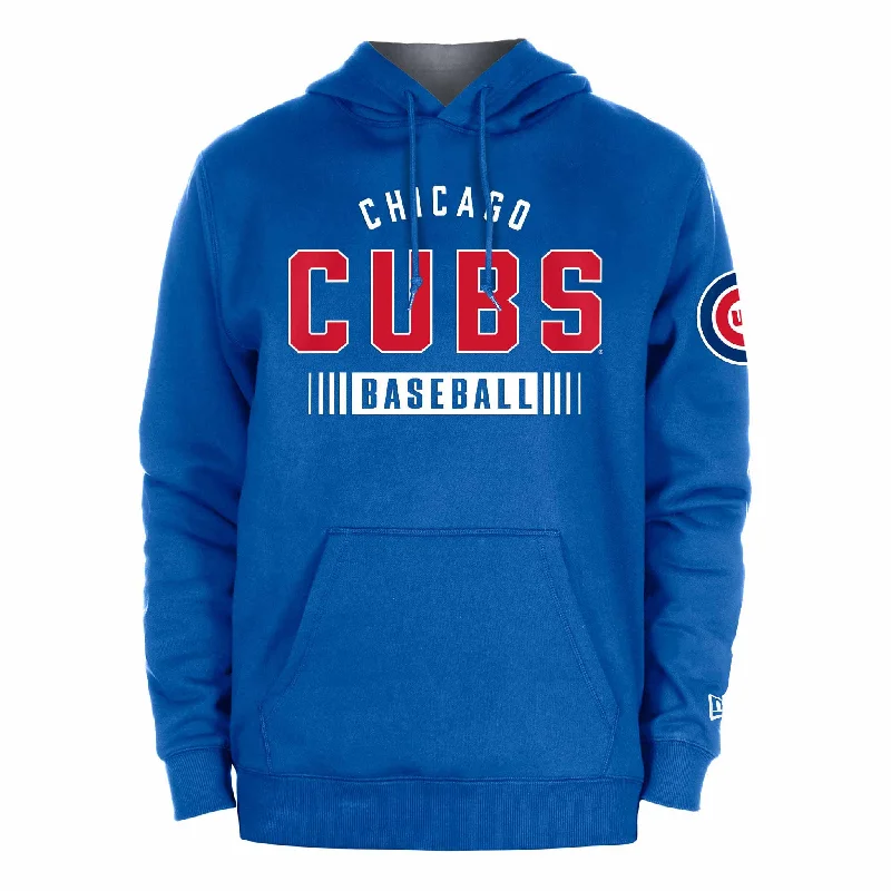 Chicago Cubs Bullseye Royal Baseball Hooded Sweatshirt Refined Men's European