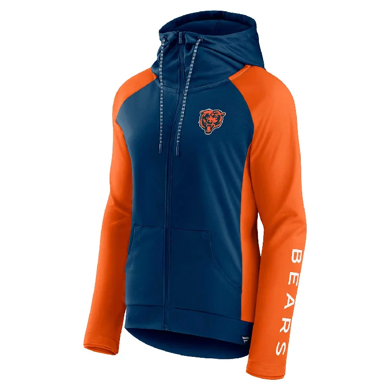 Chicago Bears Women's Iconic Lightweight Full Zip Hooded Jacket Dynamic Men's Moto