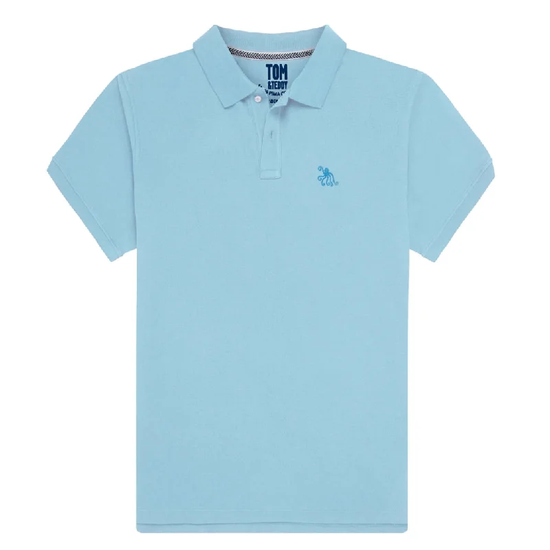 Sky Blue Sleek Men's Metallic