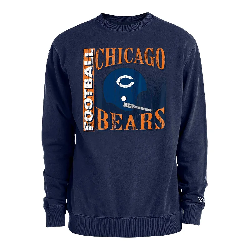 Chicago Bears Retro Helmet Crew Sweatshirt Cozy Men's Winter