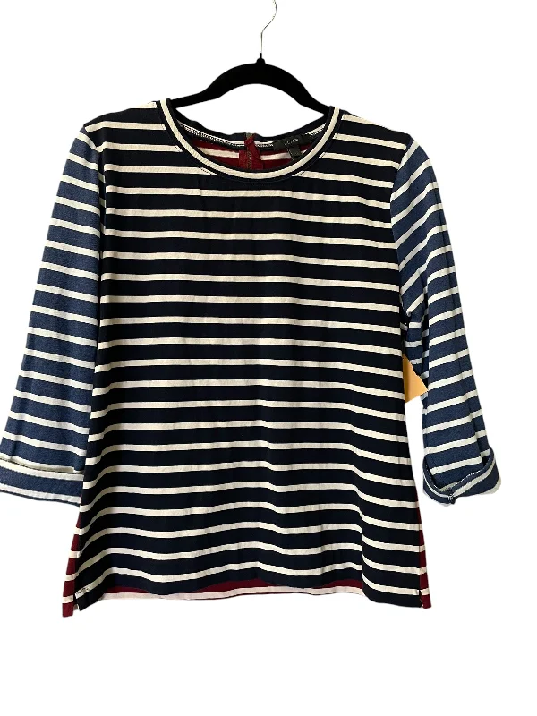 Top Long Sleeve By J. Crew In Striped Pattern, Size: M Masculine Men's 