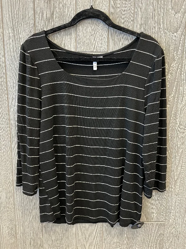 Top Long Sleeve By Elle In Black, Size: Xl Stylish Men's Neon