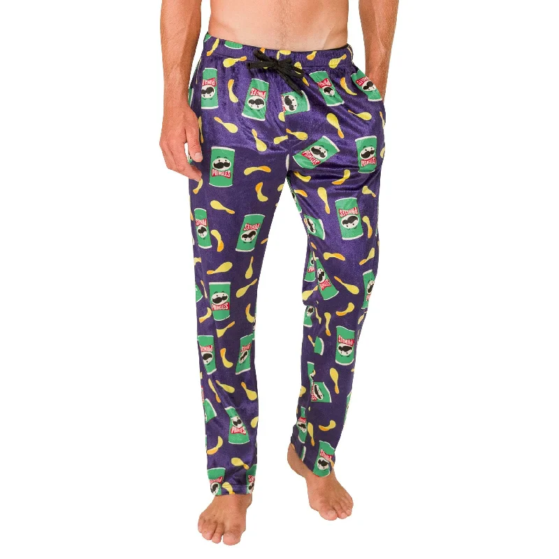 CRAZYLOUNGE Pringles Green Chip TubeSuper-Soft Pajamas & Loungewear Modern Men's Tech